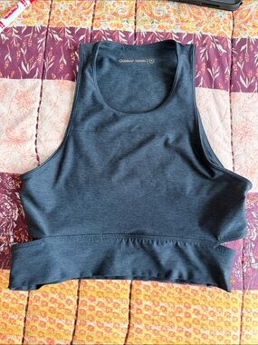 Outdoor Voices Dark Gray Cropped Tank Top